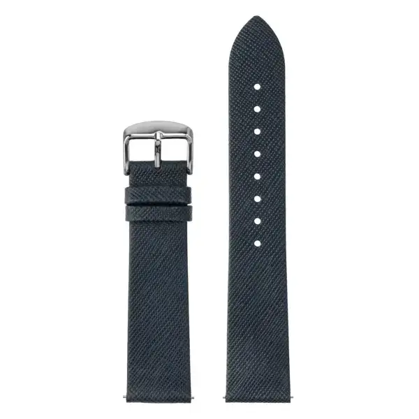 st39.5 Up Midnight StrapsCo Thinline Saffiano Leather Watch Band Strap 16mm 17mm 18mm 19mm 20mm 21mm 22mm