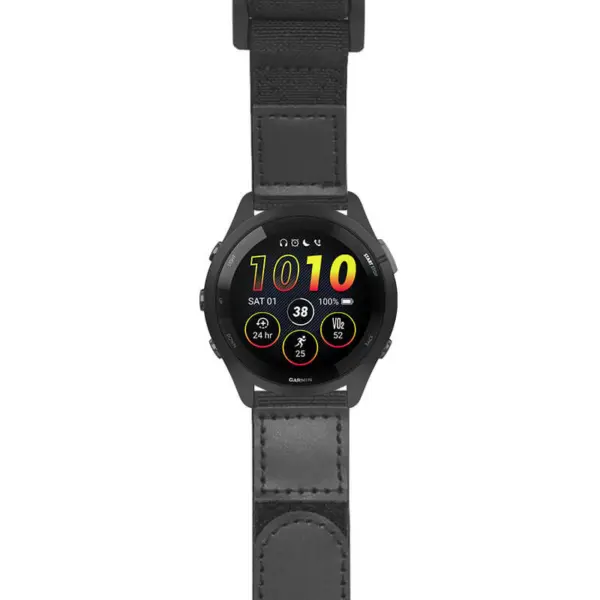 g.f265.nt13 Main Black StrapsCo Hook and Loop Explorer Watch Band Strap Nylon Velcro NATO 20mm