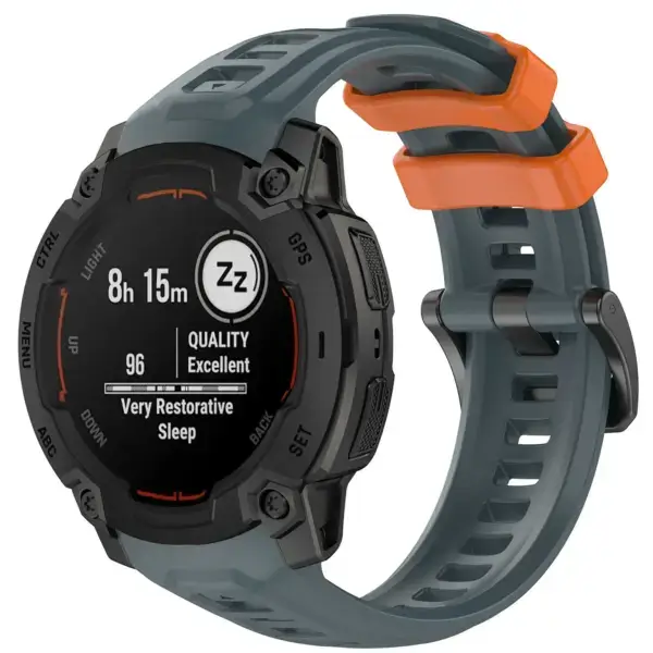 g.r84.5.12 45 Main Blue & Orange StrapsCo PrecisionFit Watch Band Strap for Garmin Instinct E Smartwatch 40mm 45mm