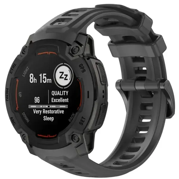 g.r84.7 45 Main Grey StrapsCo PrecisionFit Watch Band Strap for Garmin Instinct E Smartwatch 40mm 45mm