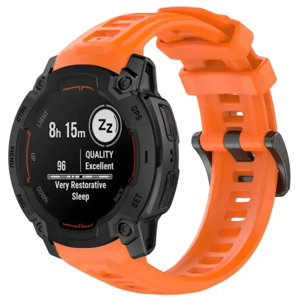 g.r84.12 45 Main Orange StrapsCo PrecisionFit Watch Band Strap for Garmin Instinct E Smartwatch 40mm 45mm