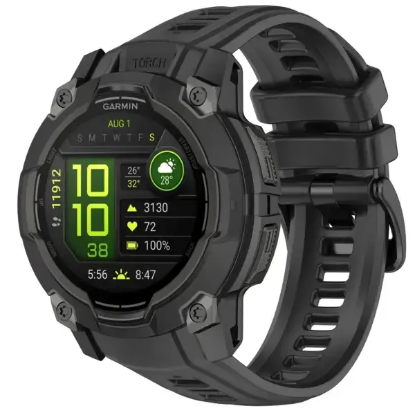 g.r85.1 Main Black StrapsCo PrecisionFit Watch Band Strap for Garmin Instinct 3 Smartwatch 45mm 50mm