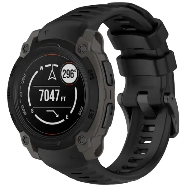 g.r84.1 40 Main Black StrapsCo PrecisionFit Watch Band Strap for Garmin Instinct E Smartwatch 40mm 45mm