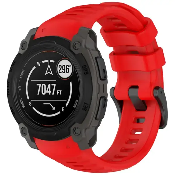 g.r84.6 40 Main Red StrapsCo PrecisionFit Watch Band Strap for Garmin Instinct E Smartwatch 40mm 45mm
