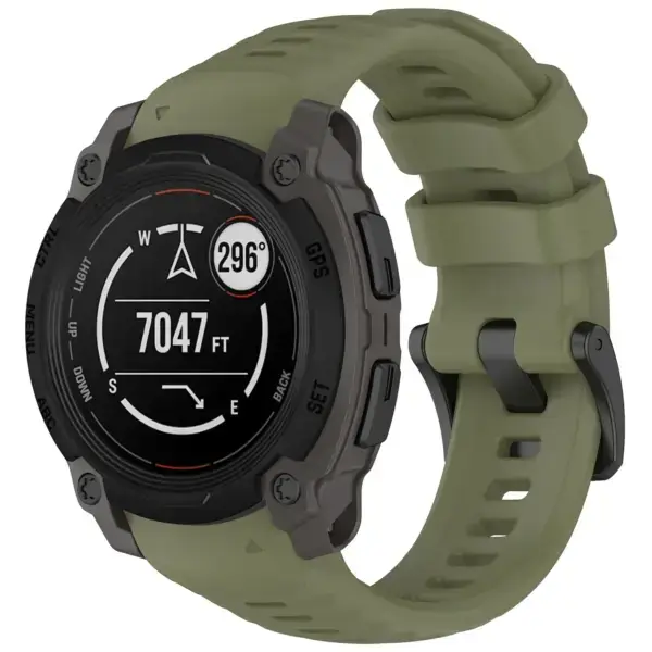 g.r84.11 40 Main Green StrapsCo PrecisionFit Watch Band Strap for Garmin Instinct E Smartwatch 40mm 45mm