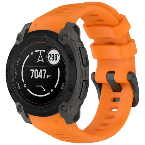 g.r84.12 40 Main Orange StrapsCo PrecisionFit Watch Band Strap for Garmin Instinct E Smartwatch 40mm 45mm
