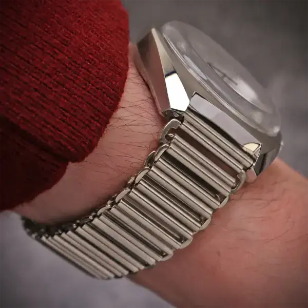m114.ss Wrist Silver StrapsCo Bonklip Style Bracelet Watch Band Strap 18mm 20mm 22mm