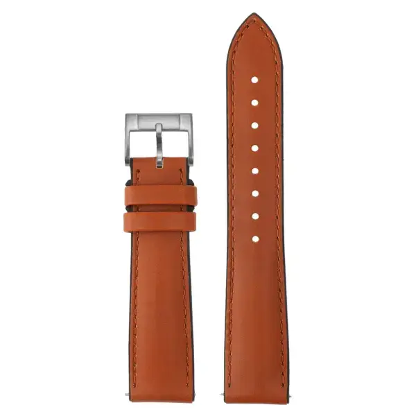 fk31.3 Up Rust DASSARI Leather FKM Hybrid Watch Band Strap 19mm 20mm 21mm 22mm 23mm 24mm