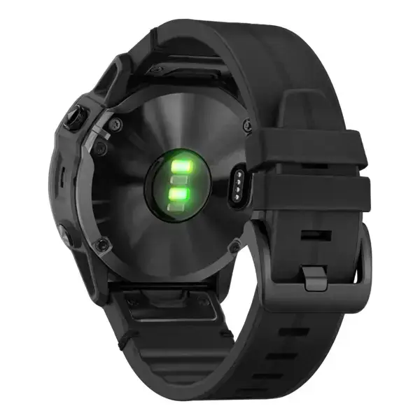 g.r73a.1 Back Obsidian StrapsCo Leather Hybrid Strap QuickFit 22 Watch Band for Garmin Watch