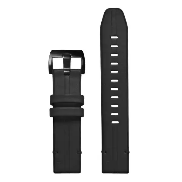 g.r73a.1 Up Obsidian StrapsCo Leather Hybrid Strap QuickFit 22 Watch Band for Garmin Watch