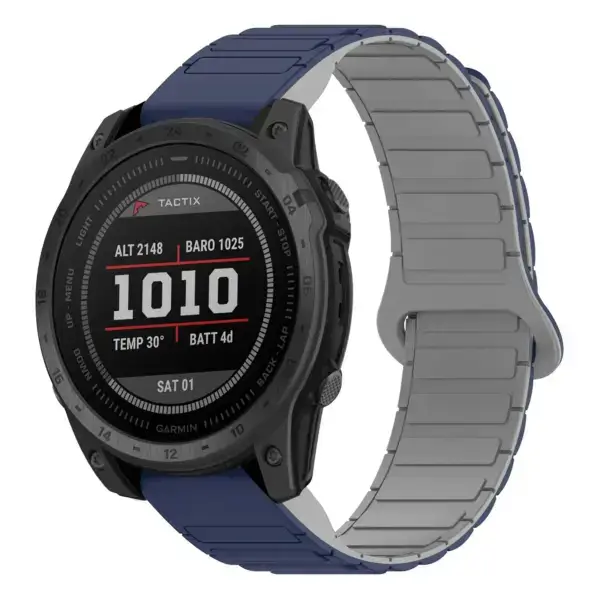 t7.g.r88.5.7 Main Midnight & Grey StrapsCo MagLoop Active Watch Band Strap for Garmin Tactix 7