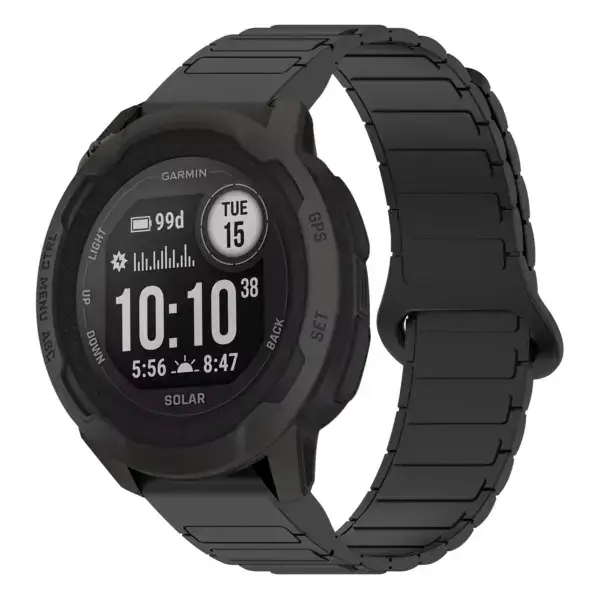i2x.g.r88.1 Main Black StrapsCo MagLoop Active Watch Band Strap for Garmin Instinct 2X