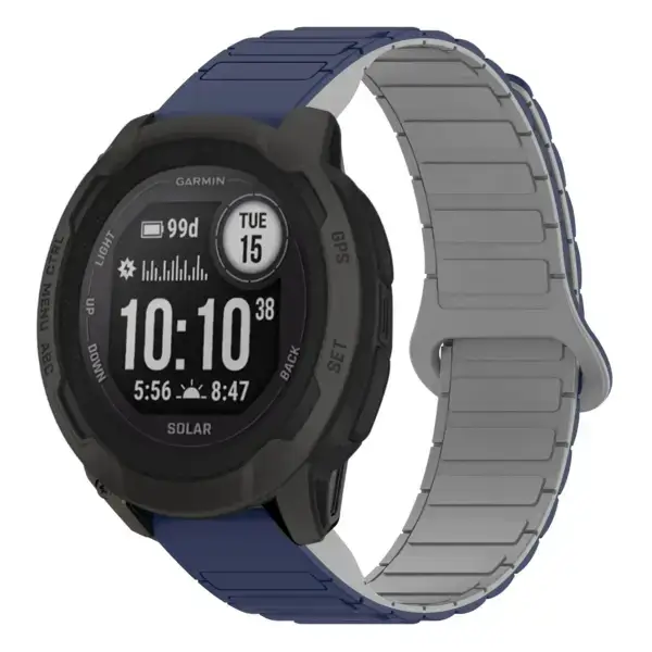 i2.g.r88.5.7 Main Midnight & Grey StrapsCo MagLoop Active Watch Band Strap for Garmin Instinct 2
