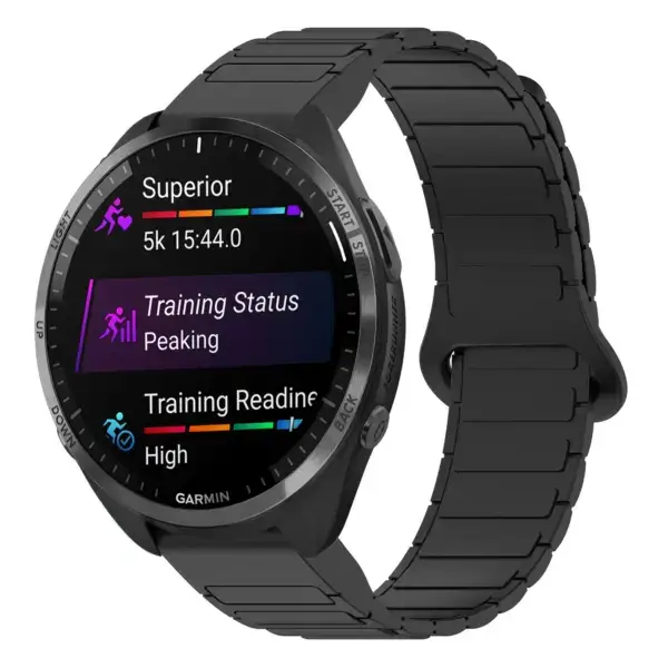 f965.g.r88.1 Main Black StrapsCo MagLoop Active Watch Band Strap for Garmin Forerunner 965