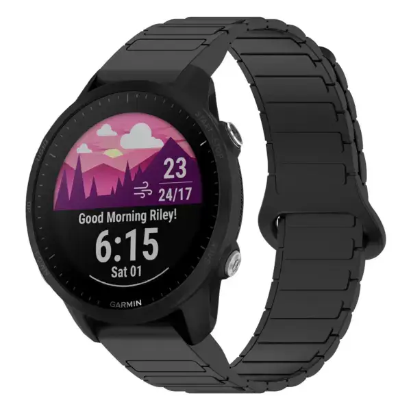 f955.g.r88.1 Main Black StrapsCo MagLoop Active Watch Band Strap for Garmin Forerunner 955