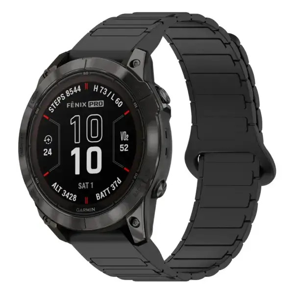 f7.g.r88.1 Main Black StrapsCo MagLoop Active Watch Band Strap for Garmin Fenix 7 & 7 Pro