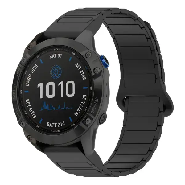 f6x.g.r88.1 Main Black StrapsCo MagLoop Active Watch Band Strap for Garmin Fenix 6X