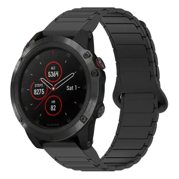 f5x.g.r88.1 Main Black StrapsCo MagLoop Active Watch Band Strap for Garmin Fenix 5X & 5X Plus