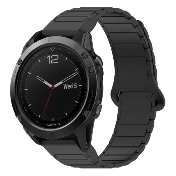 f5.g.r88.1 Main Black StrapsCo MagLoop Active Watch Band Strap for Garmin Fenix 5 & 5 Plus