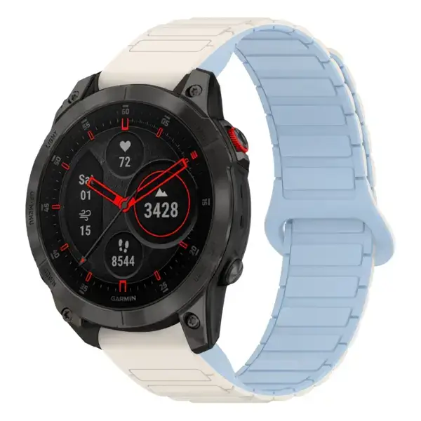 ep2.g.r88.22.5 Main White & Sky StrapsCo MagLoop Active Watch Band Strap for Garmin Epix Gen 2