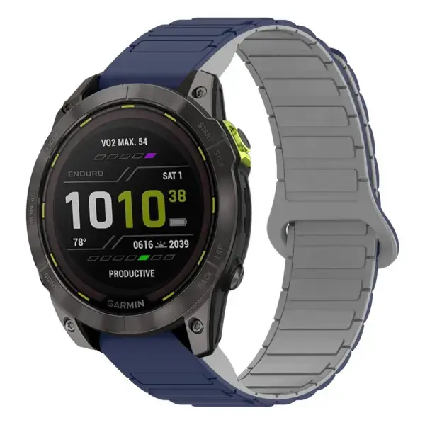 ed3.g.r88.5.7 Main Midnight & Grey StrapsCo MagLoop Active Watch Band Strap for Garmin Enduro 3