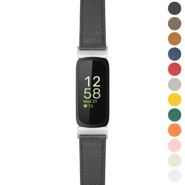 Elevate your style with the Textured Leather Strap for Fitbit Inspire 3. This premium watch band combines comfort and elegance, perfect for any occasion