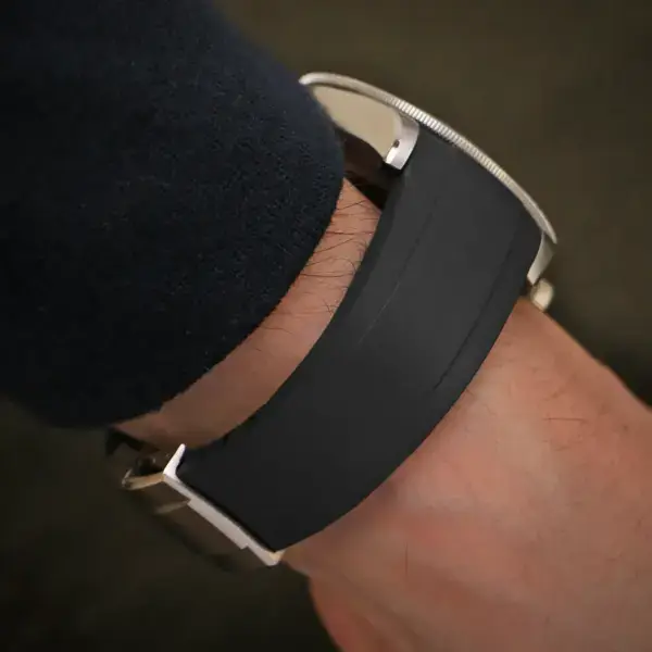 fk32.1.bs Wrist Black (Brushed Silver) StrapsCo Fitted CTS Watch Band Strap for Tudor Black Bay 58 20mm