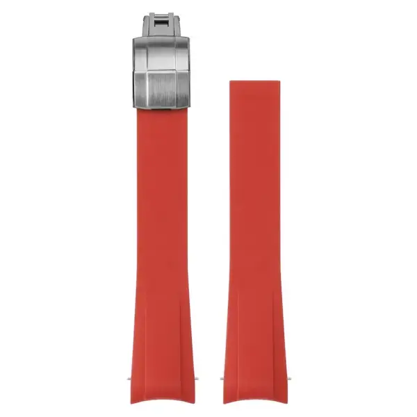 fk32.6.bs Up Red (Brushed Silver) StrapsCo Fitted CTS Watch Band Strap for Tudor Black Bay 58 20mm