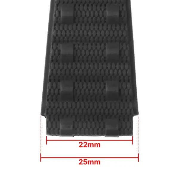 br.r1 Measurement Black StrapsCo Fitted Rubber Watch Band Strap for Breitling Chronomat 22mm