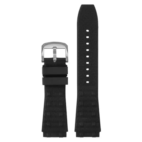 br.r1.1 Up Black StrapsCo Fitted Rubber Watch Band Strap for Breitling Chronomat 22mm