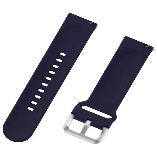 Durable Endurance Strap designed for Garmin Forerunner 265. Features a sleek navy design with adjustable holes for a comfortable fit and a stainless steel buckle for secure closure