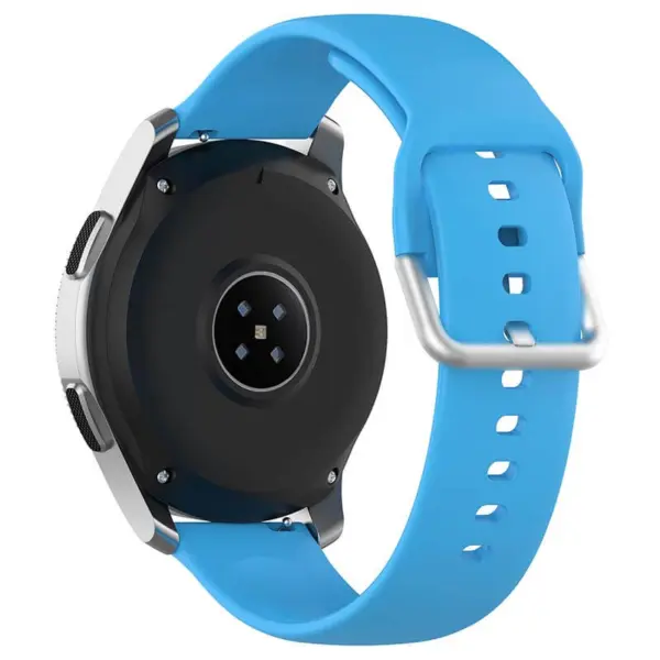 Endurance Strap for Garmin Forerunner 265, featuring a durable blue silicone band and a secure metal buckle, designed for comfort during workouts and daily wear