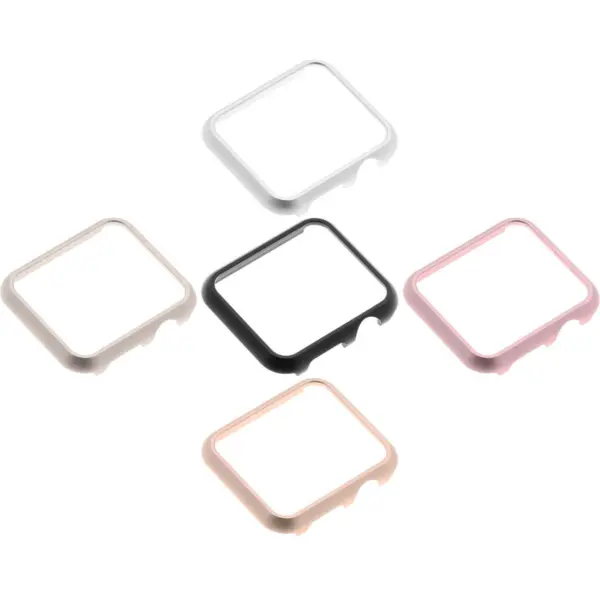 A.pc5 All Colour StrapsCo Alloy Metal Protective Case For Apple Watch Series 123 38mm 42mm