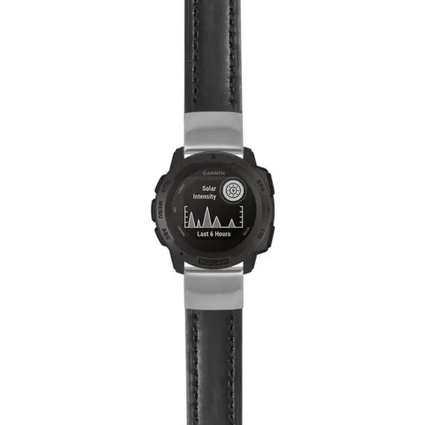 g.i.st23 Main Black StrapsCo Heavy Duty Mens Leather Watch Band Strap 20mm