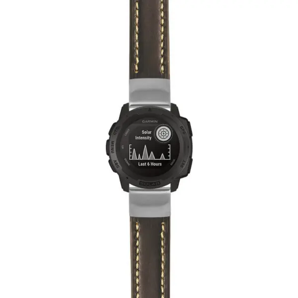 g.i.st23 Main Black & White StrapsCo Heavy Duty Mens Leather Watch Band Strap 20mm