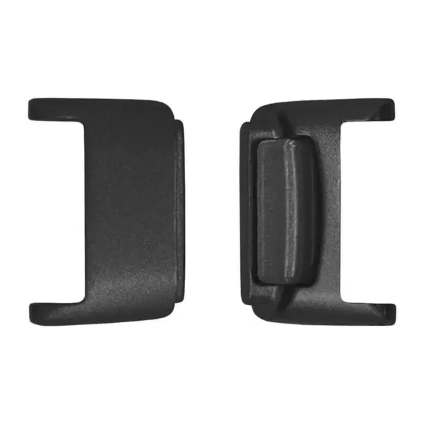 fb.ad5 .mb Black StrapsCo Stainless Steel Strap Adapter for Fitbit Luxe Metal 12mm