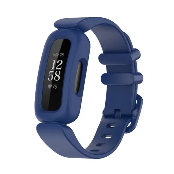 fb.r64.5 Main Blue StrapsCo Soft Silicone Rubber Watch Band Strap for Fitbit Ace 3