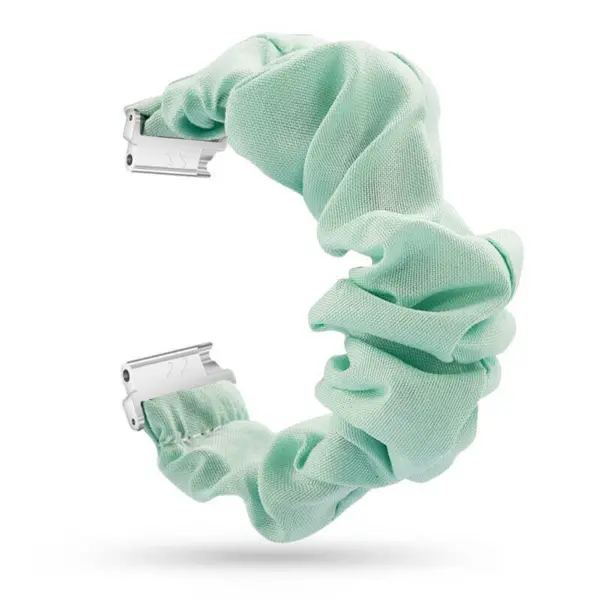 fb.w4.11 Main Teal StrapsCo Nylon Elastic Scrunchie Watch Band Strap for Fitbit Versa 2 Fitbit Versa