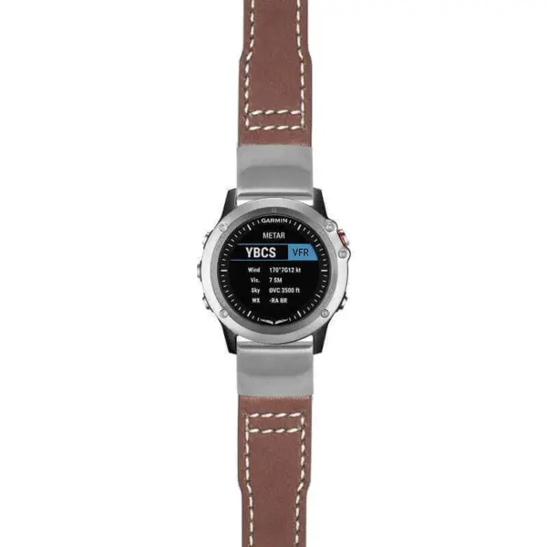 g.d2bv.iw11 Main Brown StrapsCo DASSARI Vintage Pilot Strap 22mm