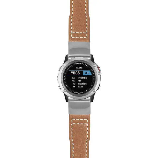 g.d2bv.iw11 Main Tan StrapsCo DASSARI Vintage Pilot Strap 22mm