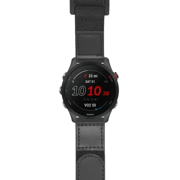 g.f255.nt13 Main Black StrapsCo Hook and Loop Explorer Watch Band Strap Nylon Velcro NATO 20mm