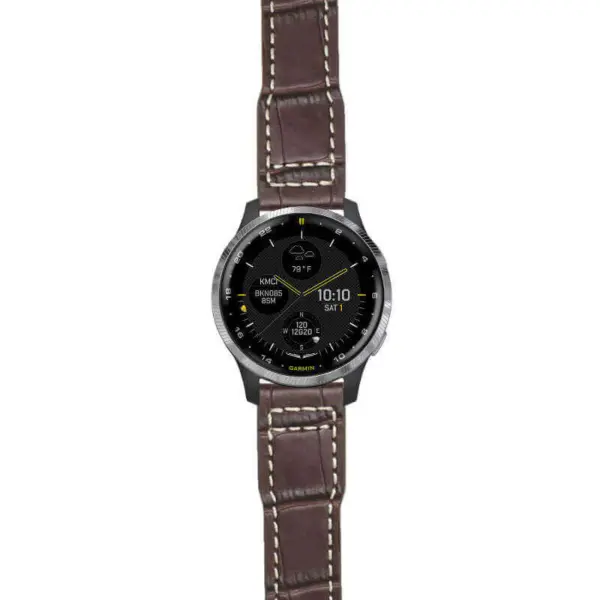 g.d2a.iw12 Main Brown StrapsCo DASSARI Alligator Pilot Strap For 20mm