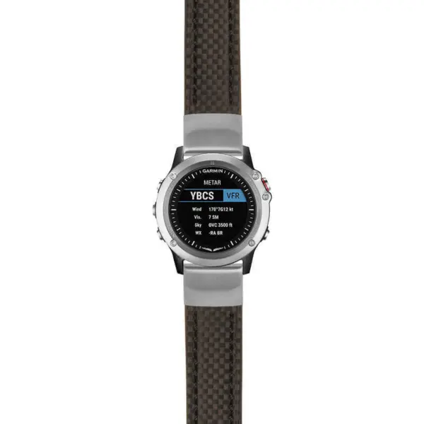 g.d2bv.st25 Main Black StrapsCo Heavy Duty Carbon Fiber Watch Strap 20mm