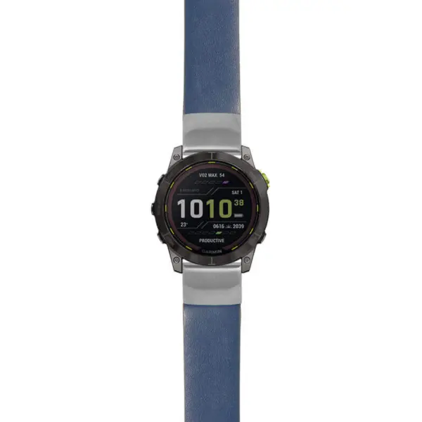 g.ed2.st24 Main Blue StrapsCo Heavy Duty Leather Watch Band Strap 20mm