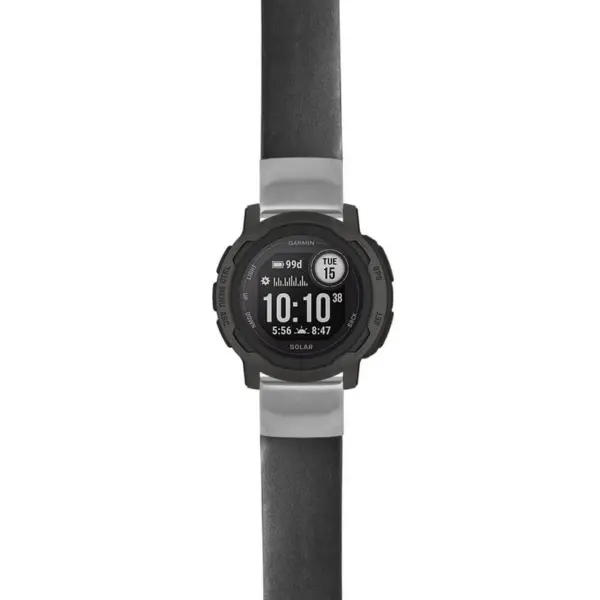 g.i2.st24 Main Black StrapsCo Heavy Duty Leather Watch Band Strap 20mm