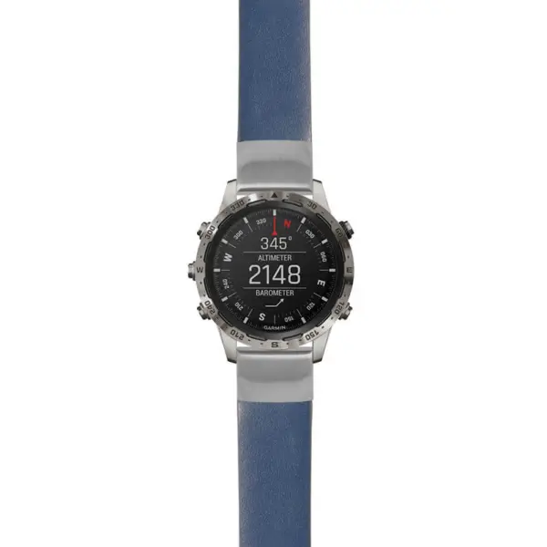 g.mrq.st24 Main Blue StrapsCo Heavy Duty Leather Watch Band Strap 20mm