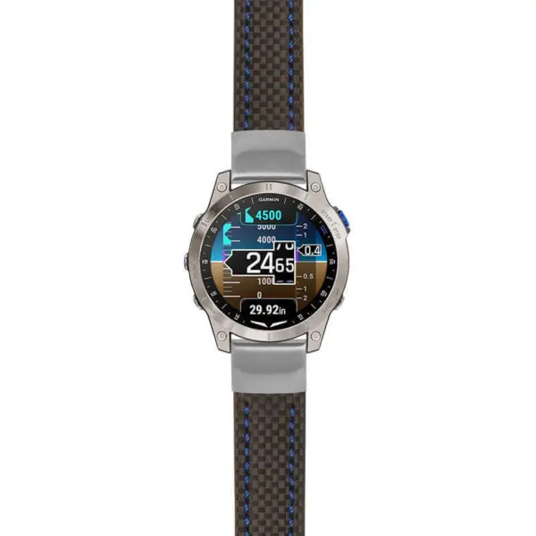 g.d2m1.st25 Main Black & Blue StrapsCo Heavy Duty Carbon Fiber Watch Strap 20mm
