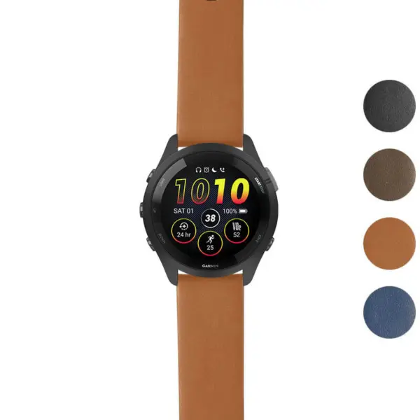 g.f265.st24 Gallery Tan StrapsCo Heavy Duty Leather Watch Band Strap 20mm