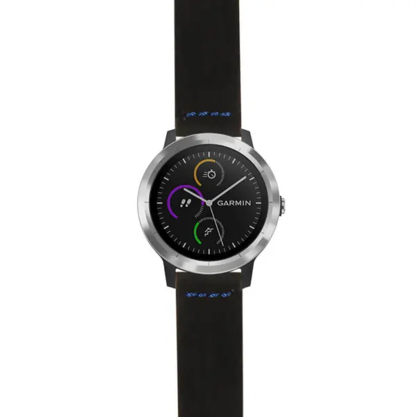 g.viv3.st29 Main Black & Blue StrapsCo Heavy Duty Suede Watch Strap 20mm
