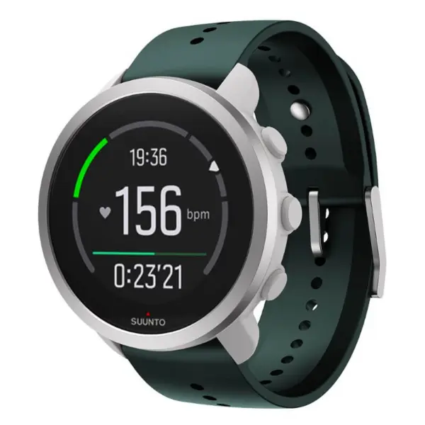su.r32.11 Main Green StrapsCo Active Band Watch Strap for Suunto 5 Peak 22mm